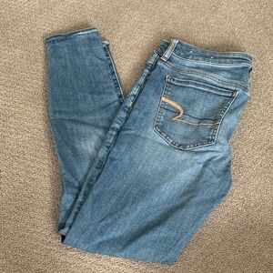 American Eagle Light Wash Next Level Stretch Jegging